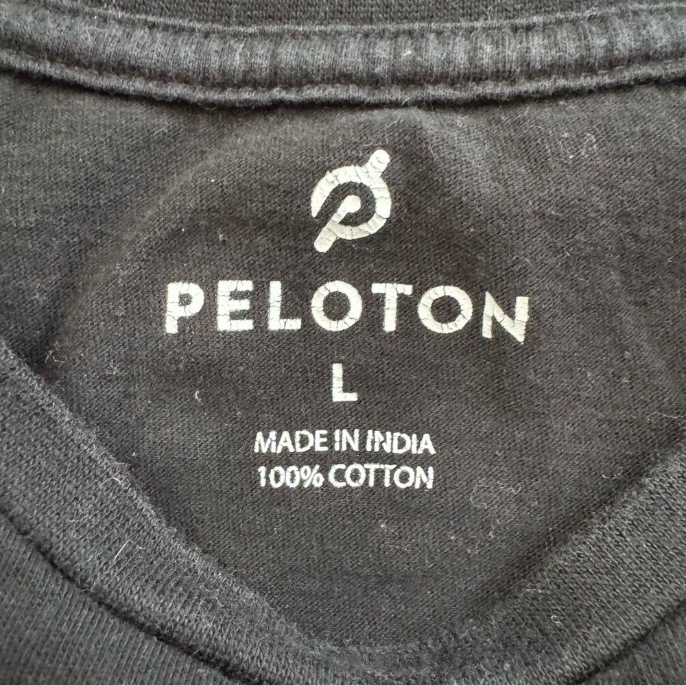 PELOTON black tee shirt, size L, unisex - Picture 7 of 7